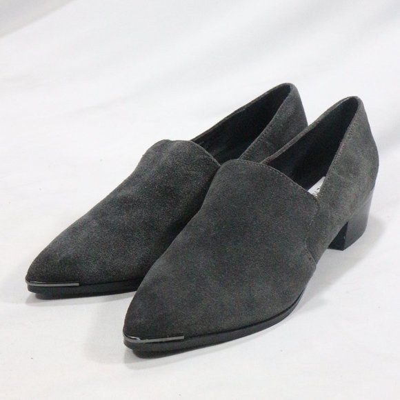 STEVE MADDEN Glenndda Gray Suede Point Toe Shoes - Picture 4 of 8